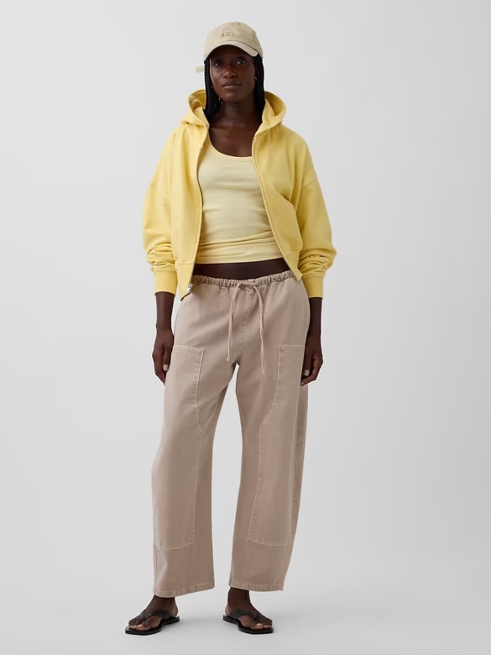 GAP Easy Double Knee Barrel Pant